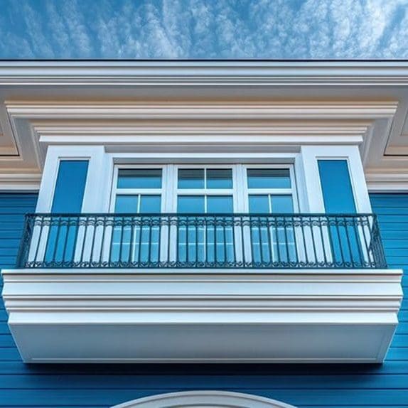 Freshly painted blue coastal home exterior illustrating how long does exterior paint last in James Island’s climate